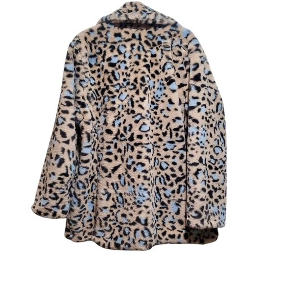 With the Girls x Avec Les Filles Leopard Print Faux Fur Coat Plus Size 2X - Picture 12 of 12